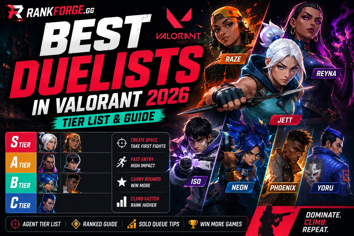 Best Duelists in Valorant 2026 | Tier List & Ranked Guide