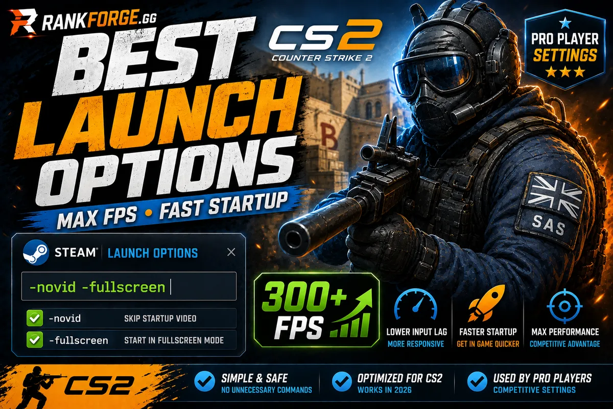Best CS2 Launch Options | Max FPS & Performance
