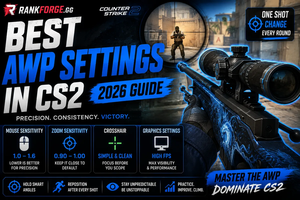 Best AWP Settings CS2 | Scope, Crosshair & Sensitivity