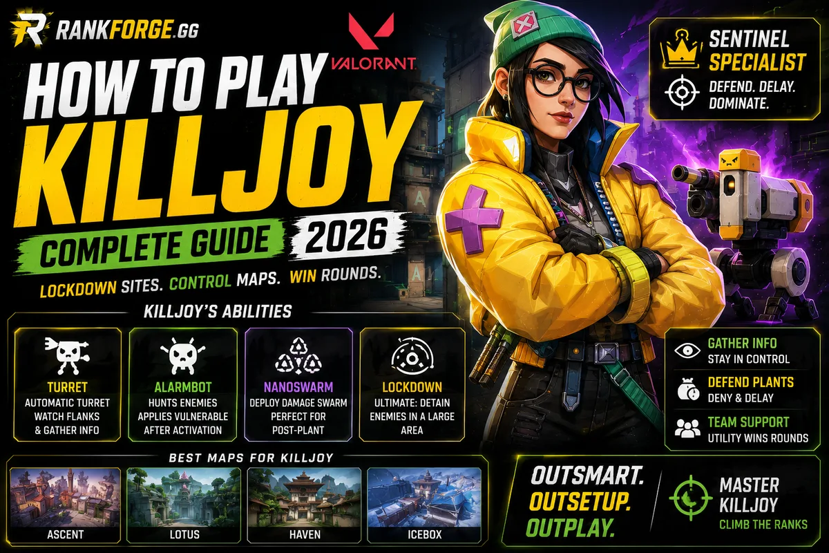 Killjoy Guide Valorant | Tips, Setups & Strategies (2026)