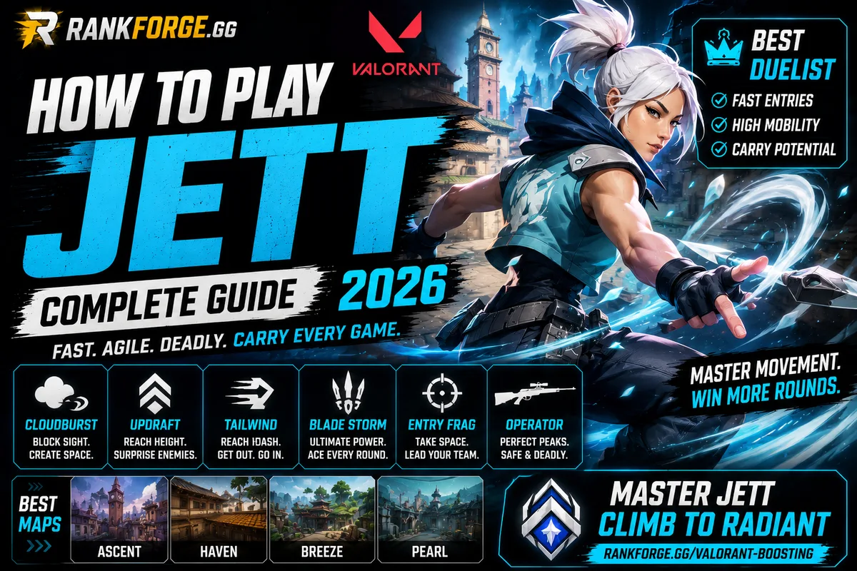 Jett Guide Valorant | Tips, Movement & Strategies (2026)