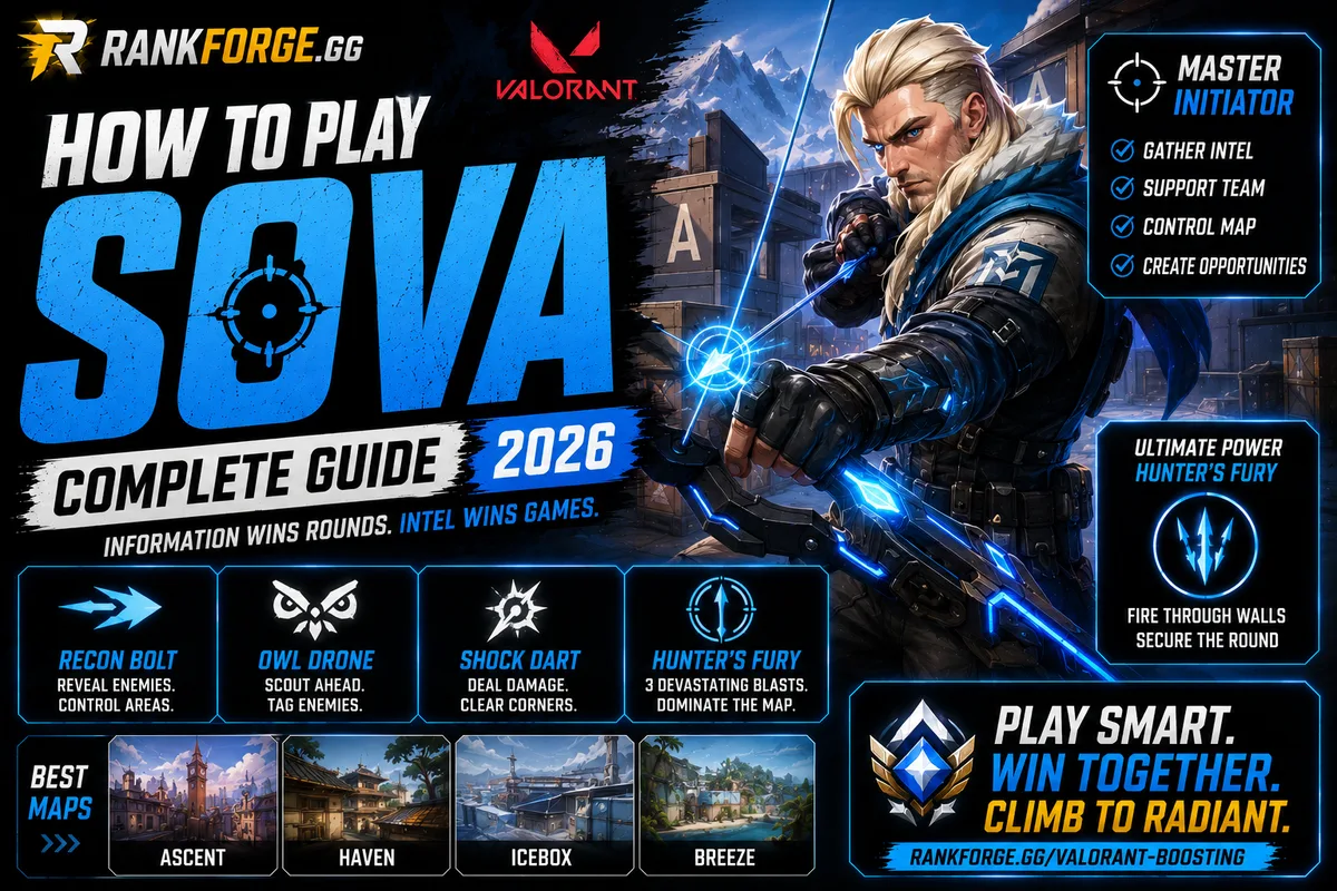 Sova Guide Valorant | Recon, Lineups & Tips (2026)