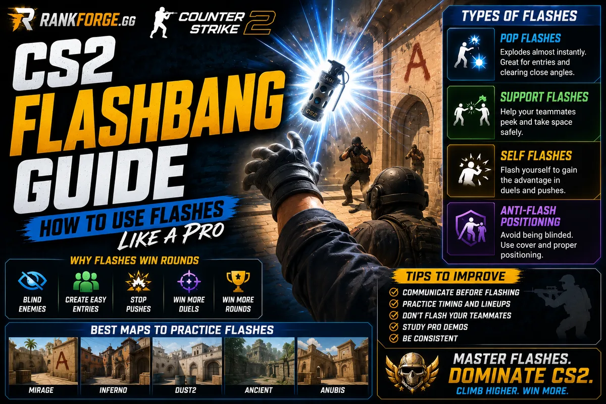 CS2 Flashbang Guide | Best Pop Flashes & Team Flashes