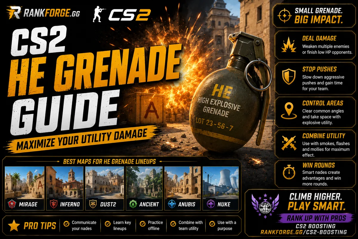 CS2 HE Grenade Guide | Best Nade Lineups & Tips