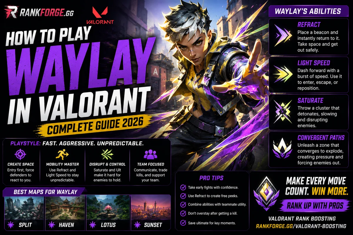 Waylay Guide Valorant | Abilities, Tips & Strategies (2026)