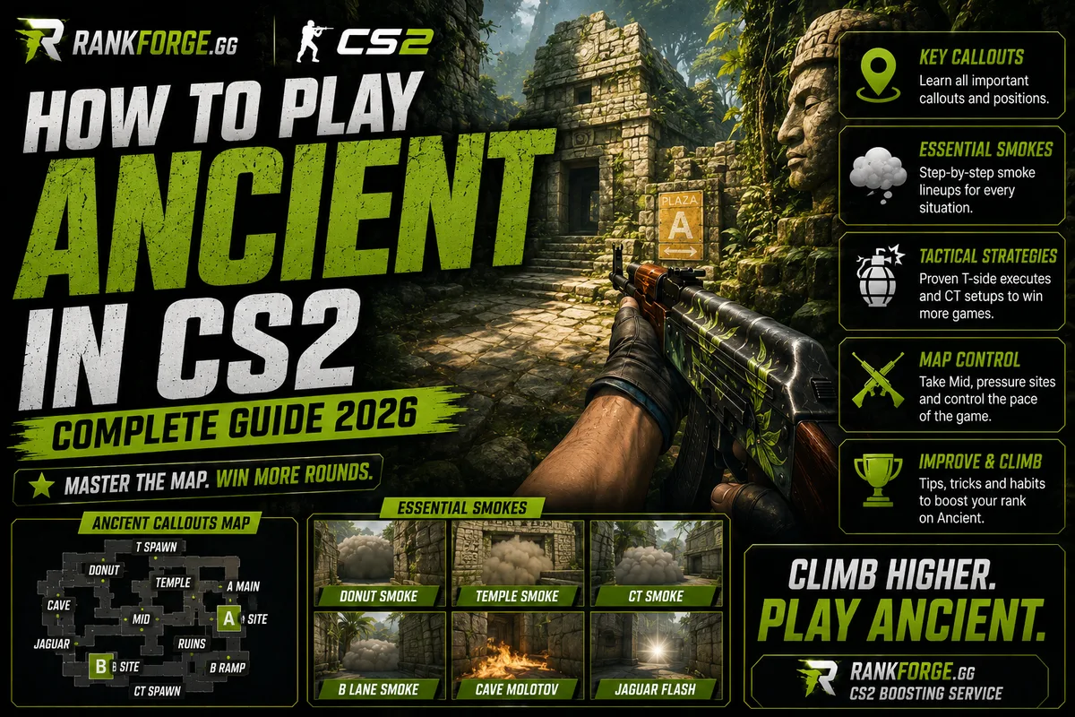 CS2 Ancient Guide | Callouts, Utility & Strategies (2026)