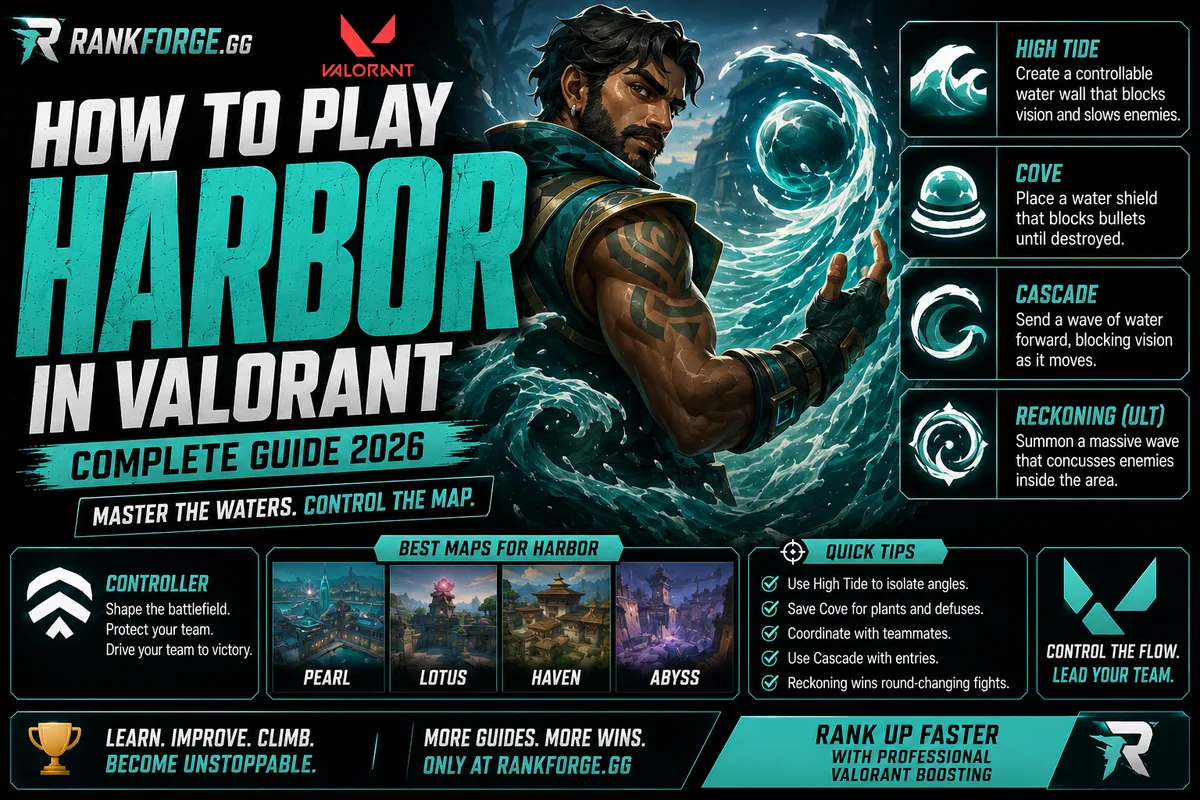 Harbor Guide Valorant | Abilities, Tips & Strategies (2026)