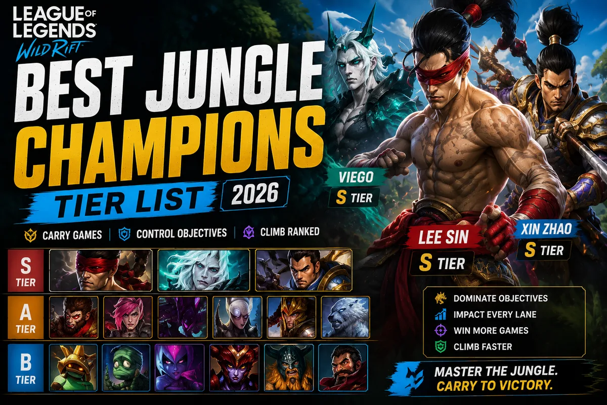Best Wild Rift Jungle Champions | Tier List (2026)