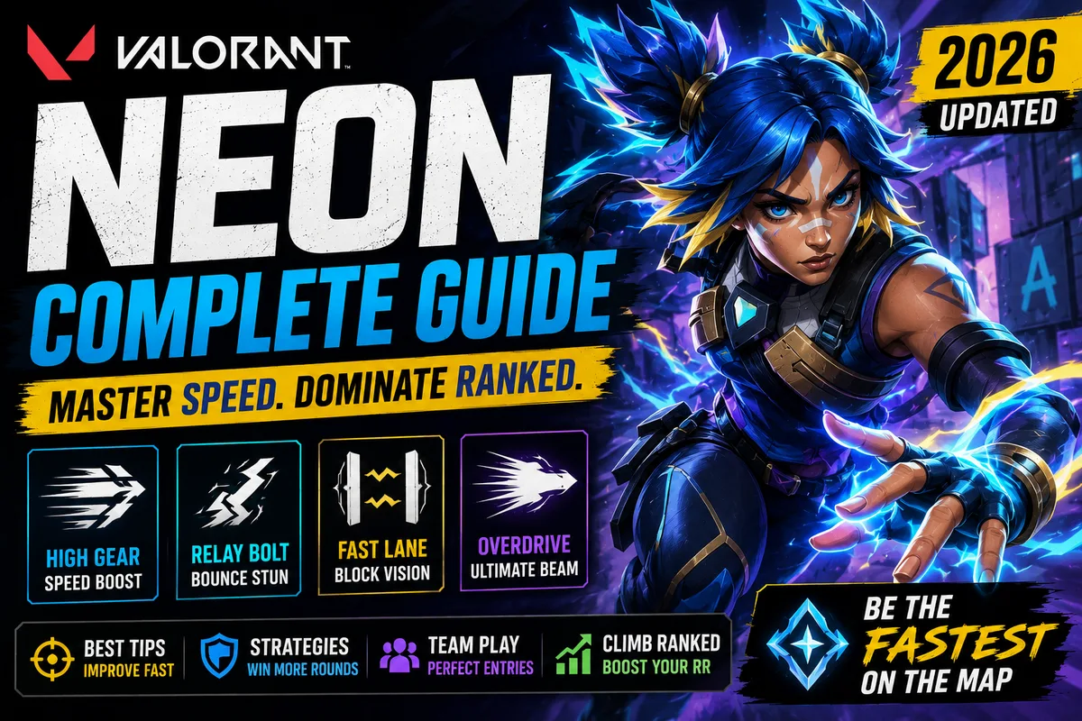 Neon Guide Valorant | Abilities, Tips & Strategies (2026)