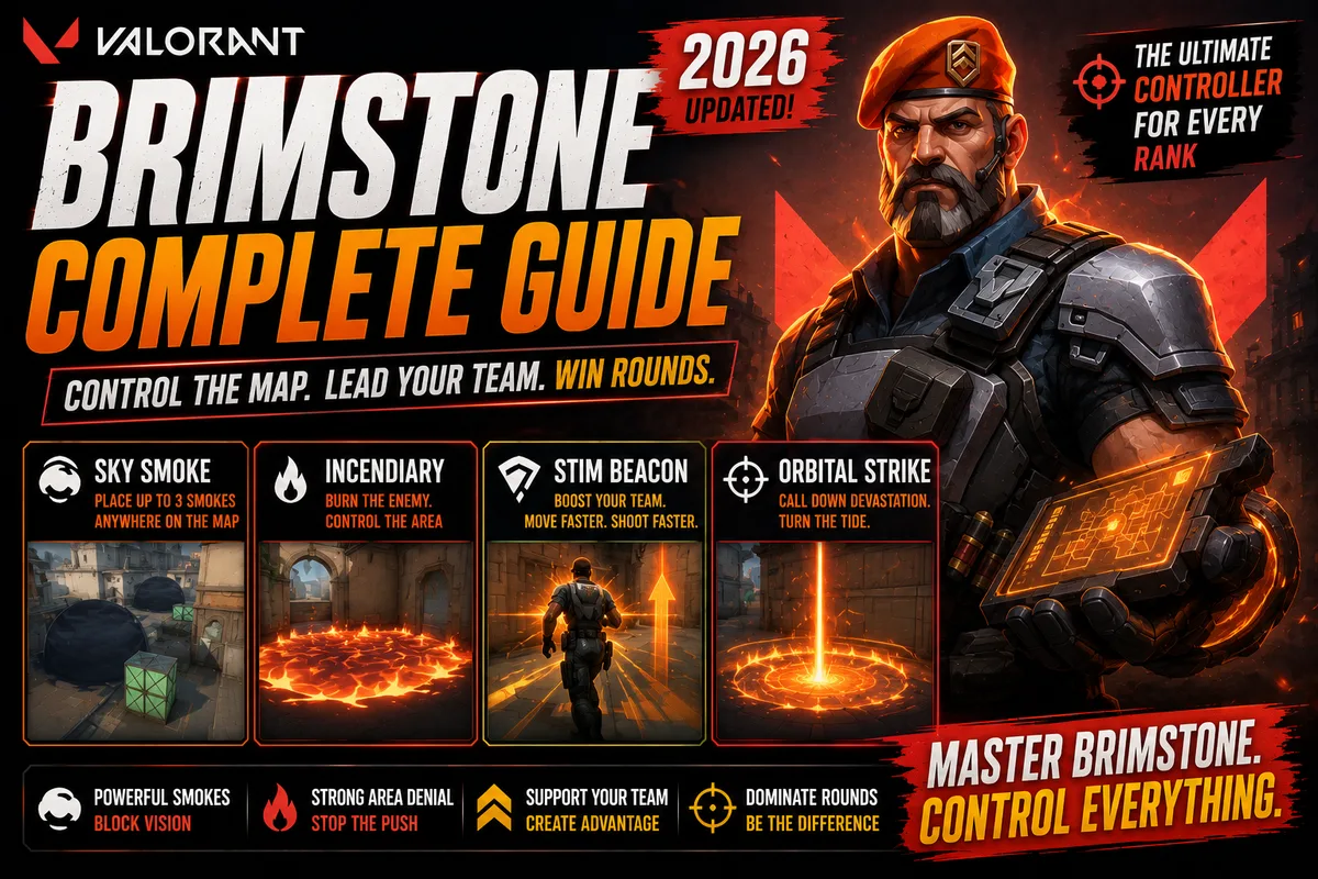 Brimstone Guide Valorant | Abilities, Tips & Strategies (2026)