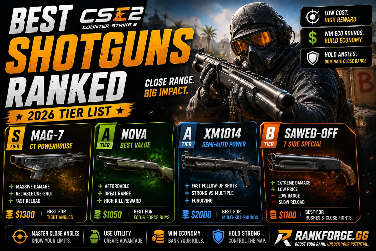 Best CS2 Shotguns | Complete Shotgun Tier List (2026)