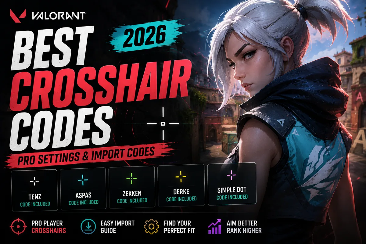 Best Valorant Crosshair Codes | Pro Settings (2026)