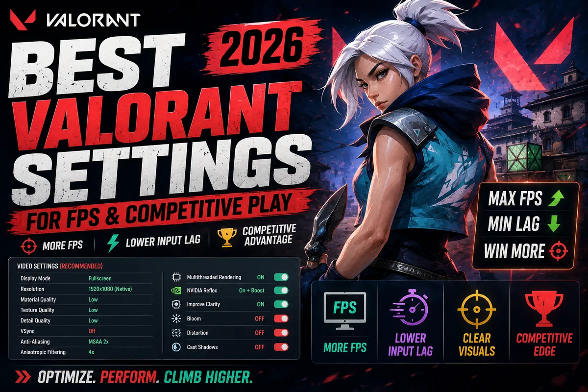 Best Valorant Settings for FPS | Competitive Settings 2026