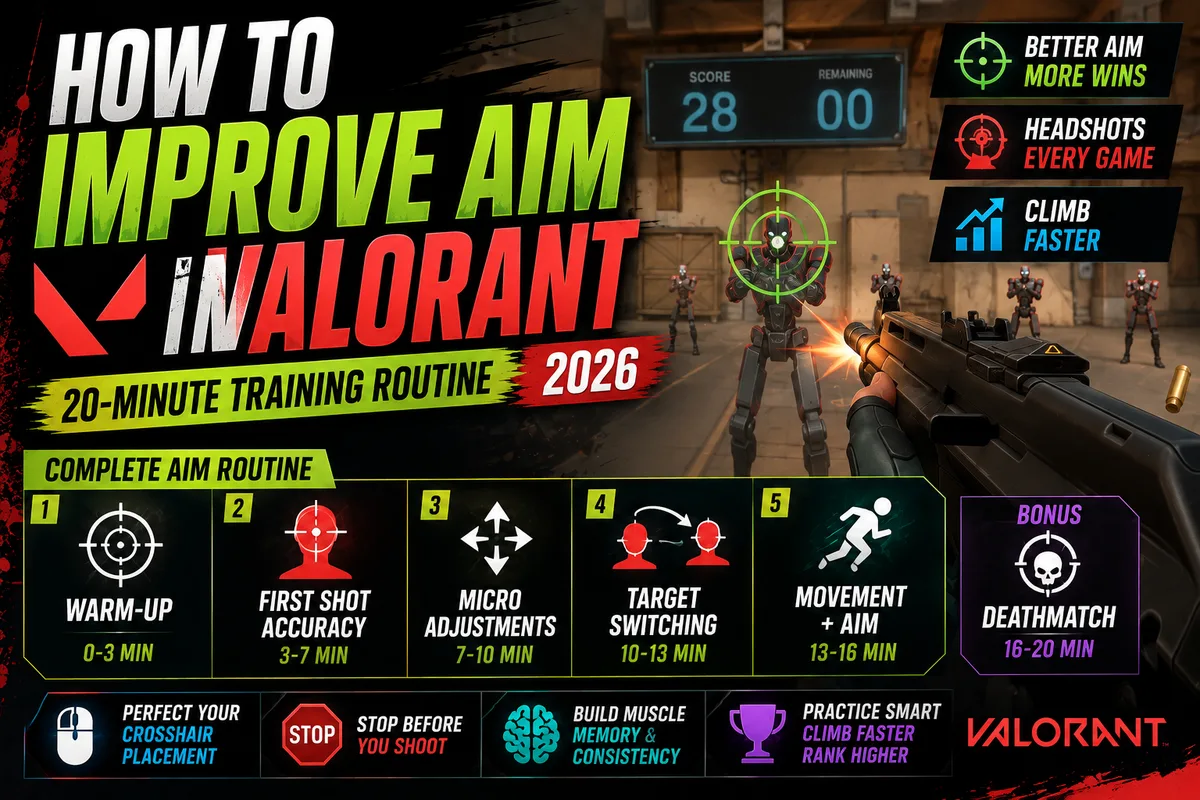 How to Improve Aim in Valorant | 20-Minute Training Routine 2026