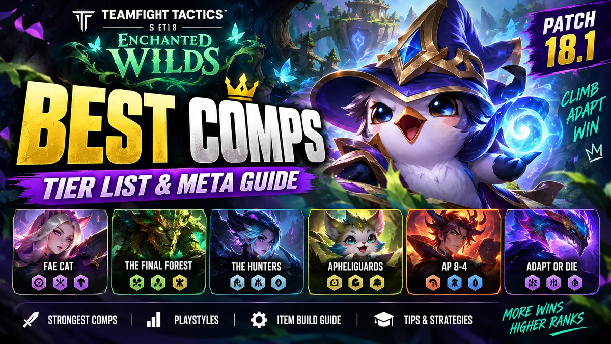 Best TFT Set 18 Comps | Tier List & Meta Guide Patch 18.1