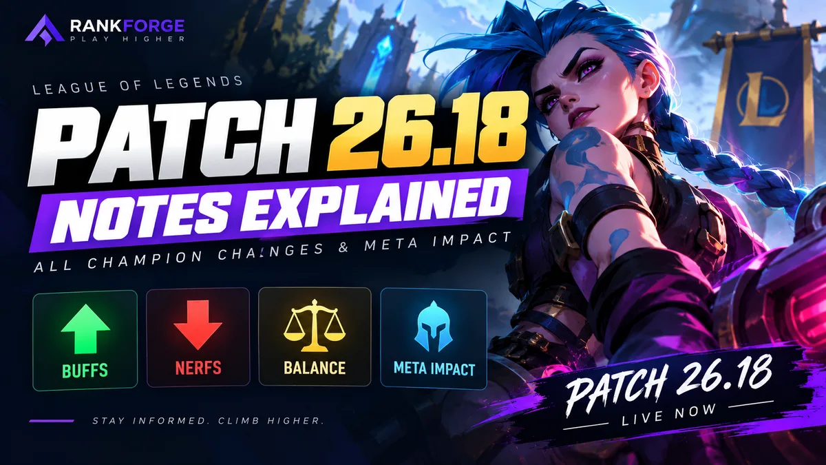 League of Legends Patch 26.18 Notes | All Champion Changes & Meta Impact