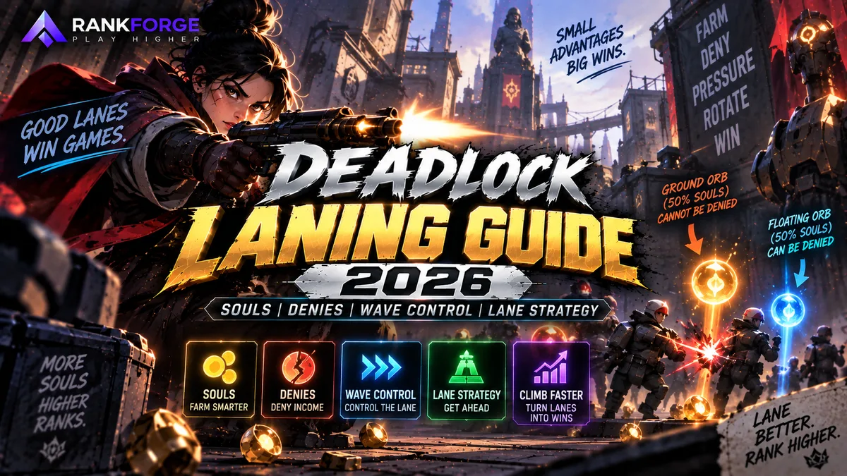 Deadlock Laning Guide 2026 | Souls, Denies, Wave Control & Lane Strategy