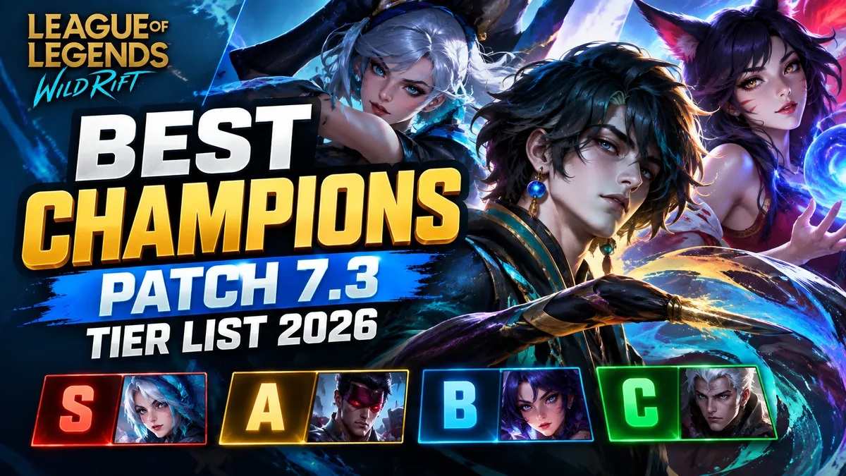 Best Wild Rift Champions Patch 7.3 | Tier List 2026