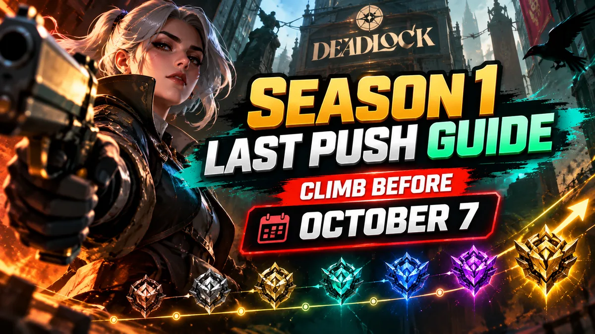 Deadlock Season 1 Last Push Guide | How to Climb Before October 7