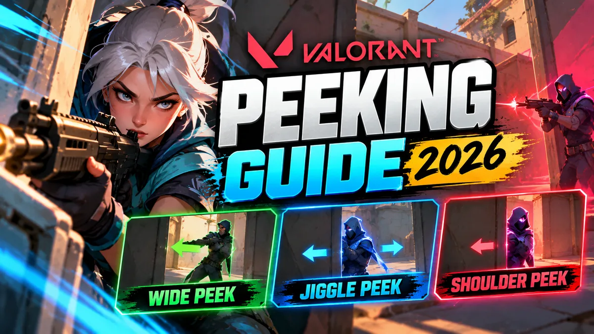 Valorant Peeking Guide 2026 | Wide Peek, Jiggle Peek & Shoulder Peek