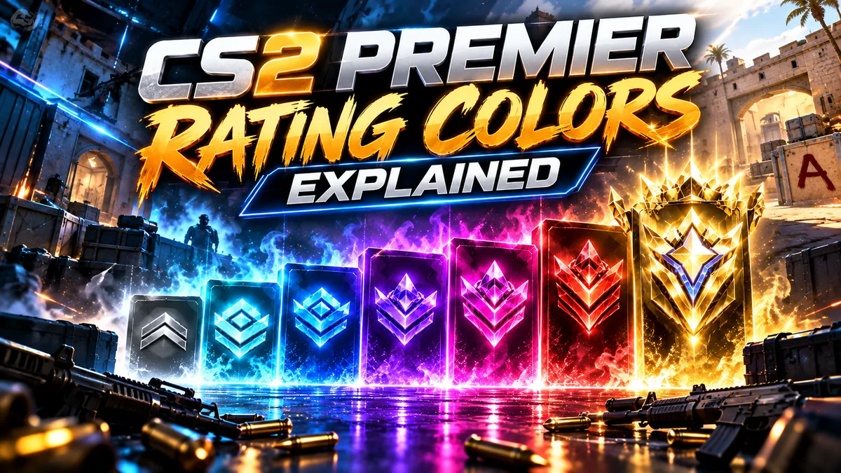 CS2 Premier Rating Colors Explained | What Each Color Means
