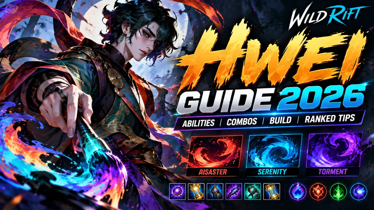 Wild Rift Hwei Guide 2026 | Abilities, Combos, Build & Ranked Tips