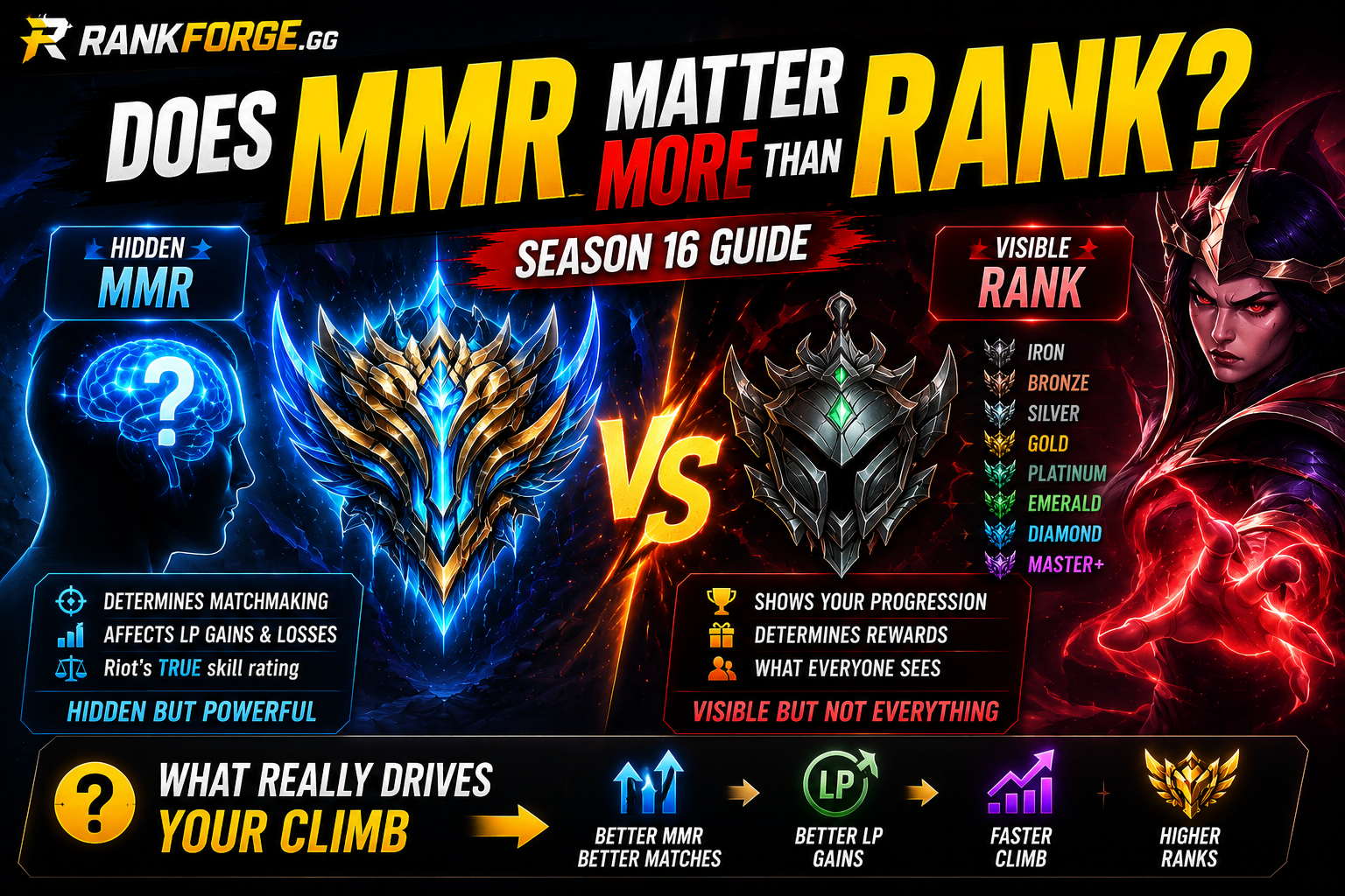MMR vs Rank in LoL | What Matters More?