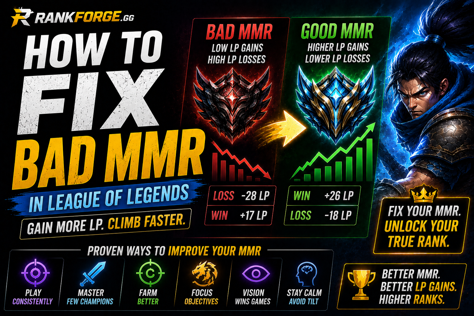 How to Fix Bad MMR LoL | Improve LP Gains Fast