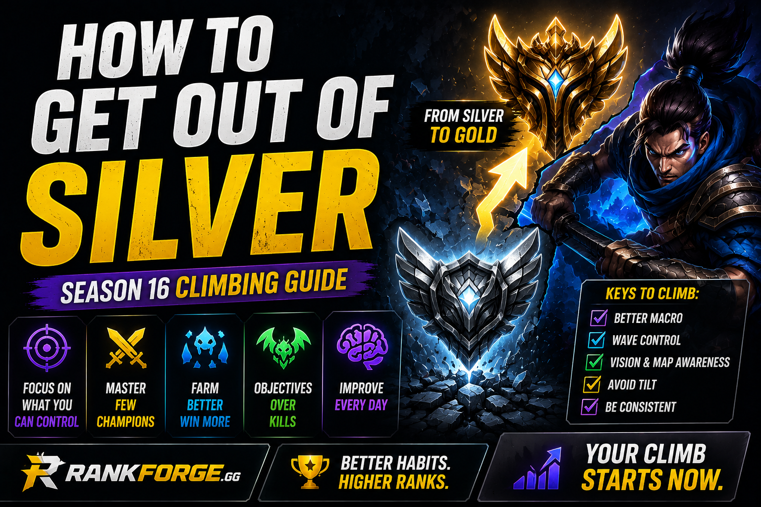 How to Get Out of Silver LoL | Season 16 Guide
