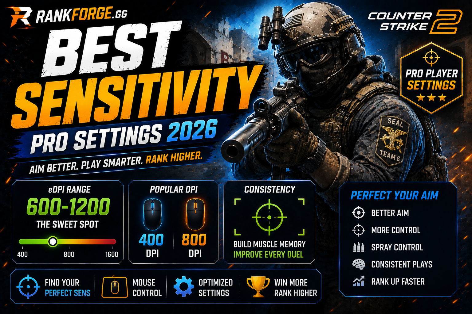 Best CS2 Sensitivity | Pro Mouse Settings