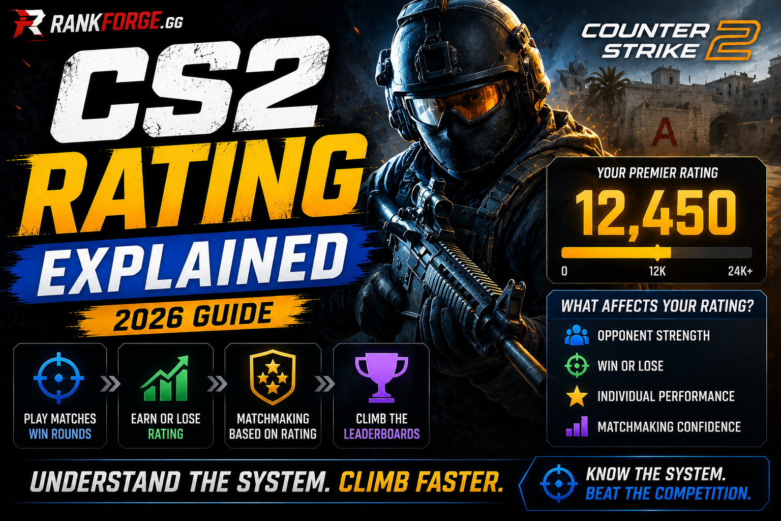 How CS2 Rating Works | Premier Rating Explained